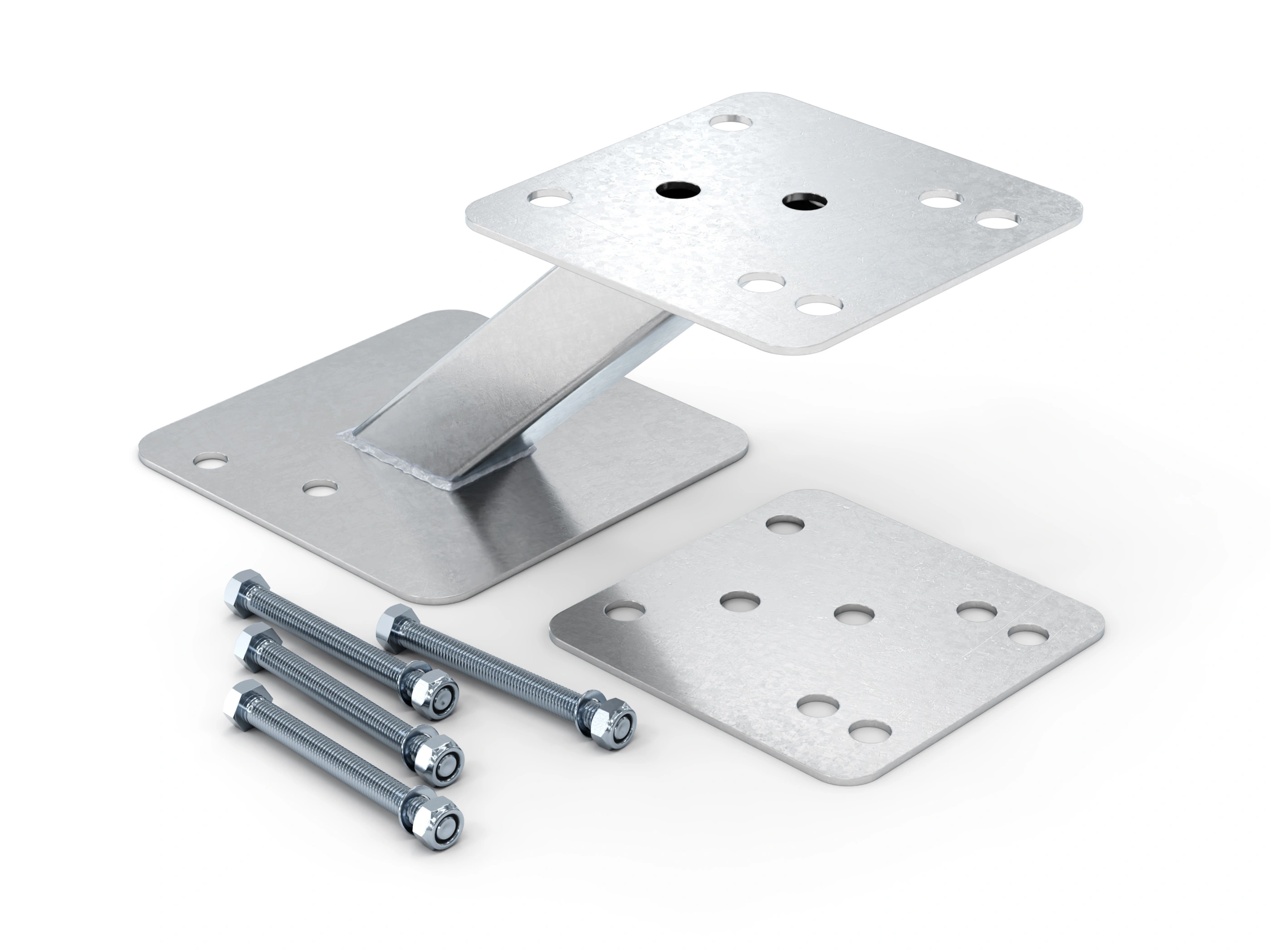 Кронштейн запасного колеса универсальный 01.456005.014-03 (ВАЗ/НИВА) ОЦИНК в комплекте с крепежом